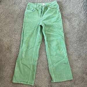 Billa Bong Green corduroy, wide leg pants